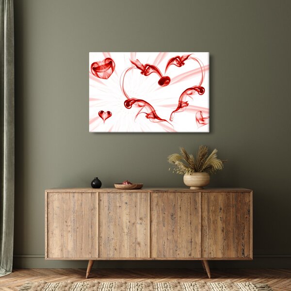 Tablou cu inima din fum (90x60 cm)