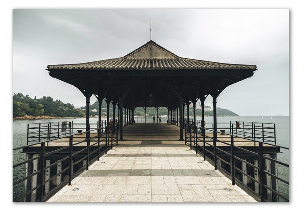 Tablou Printat Pe Sticlă Pier în Hong Kong