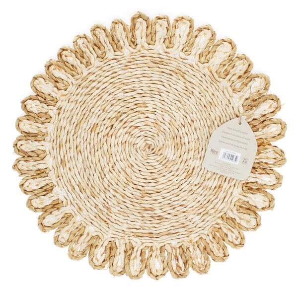 Suport pentru farfurii din coajă de porumb ø 38 cm Corn Husk – Rex London