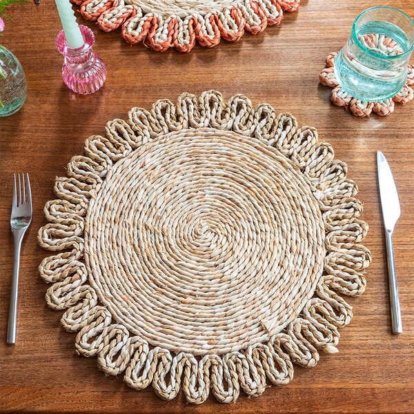 Suport pentru farfurii din coajă de porumb ø 38 cm Corn Husk – Rex London