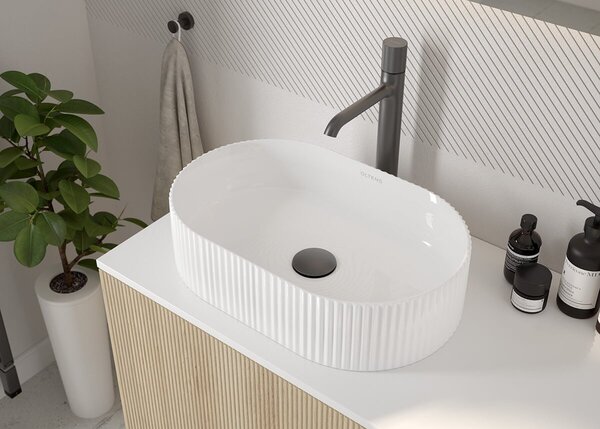 Oltens Lun blat 100x45 cm alb mat 63026000