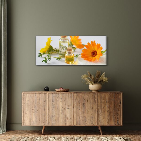 Tablou cu flori portocalii (120x50 cm)