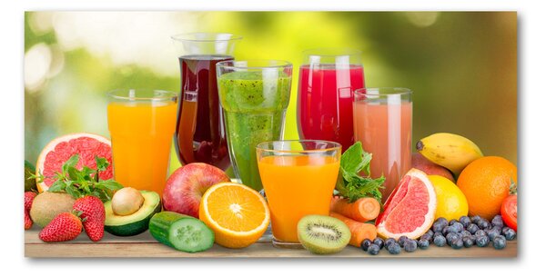 Tablou Printat Pe Sticlă sucuri de fructe