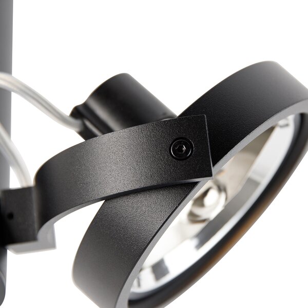 Spot modern negru reglabil cu 2 lumini - Goes