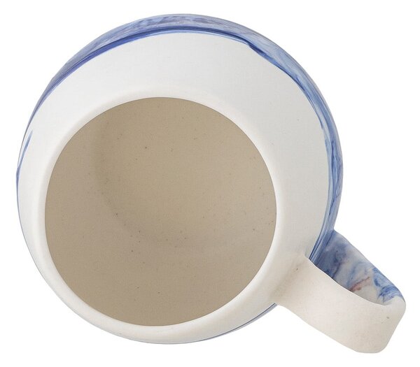 Cești albe/albastre 4 buc. din gresie 250 ml Lyre – Bloomingville