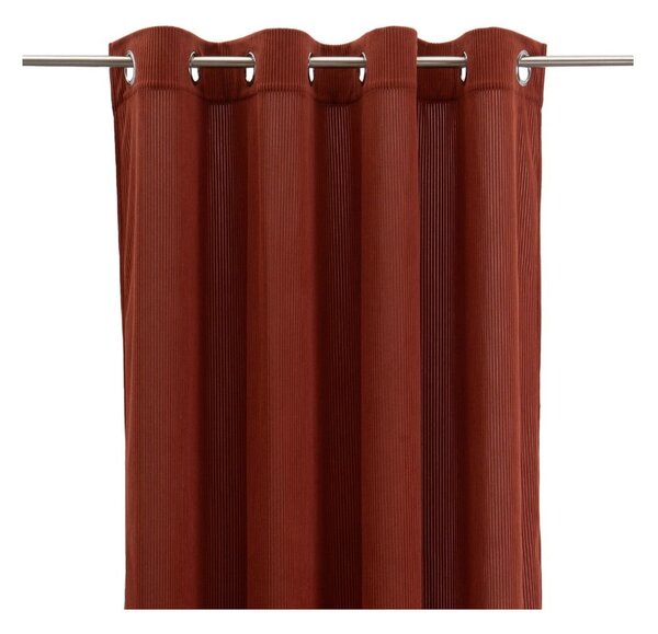 Draperie teracotă din catifea reiată 140x260 cm Merely – Casa Selección