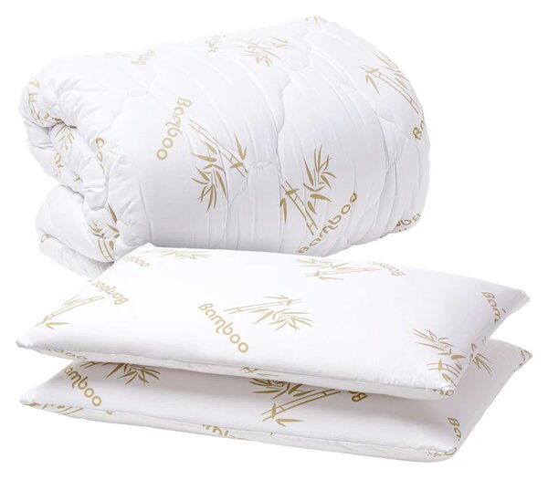 Set Pilota Calduroasa 200x220 +2 Perne Memory Bambo 40x70 Cm