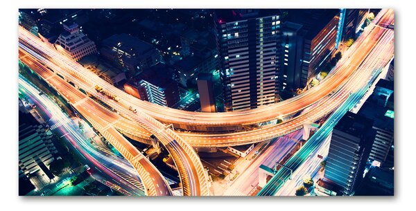 Tablou Printat Pe Sticlă Autostradă în Tokyo