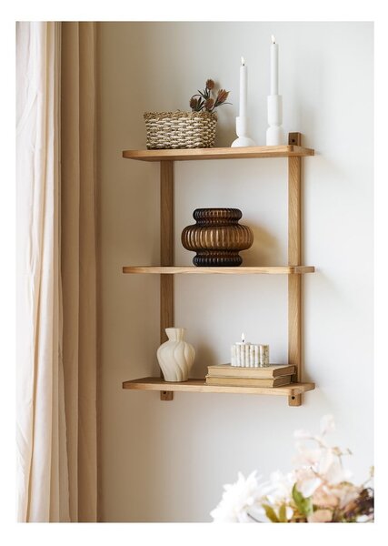 Raft în culoare naturală etajat din lemn de stejar 20 cm Townsville – House Nordic