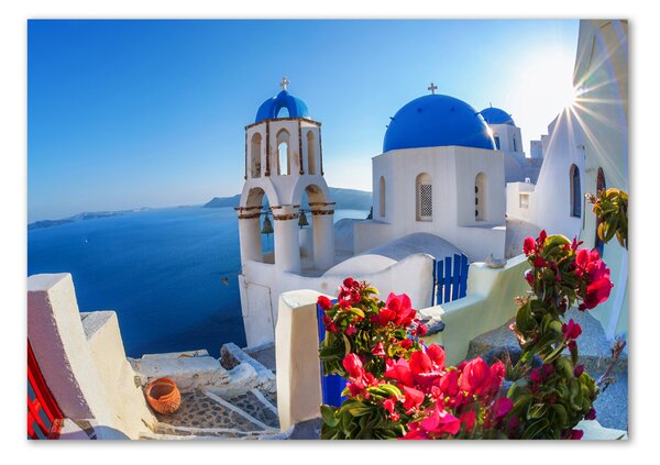 Tablou sticlă Santorini, Grecia