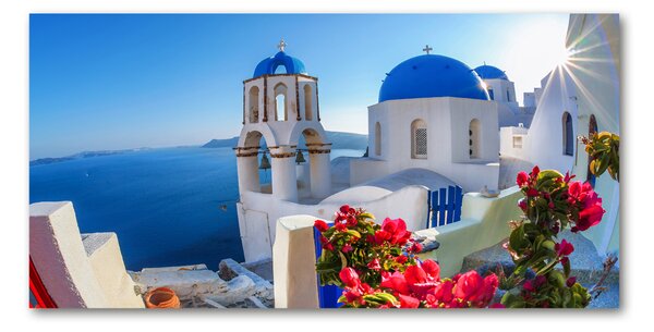 Tablou sticlă Santorini, Grecia