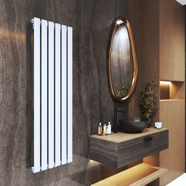 Gamma Vertical, radiator 450x1400 mm, 687 W, alb mat, GMA-VERT-14045-WH