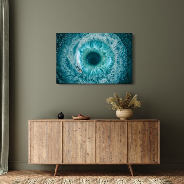 Tablou marea cu barca (90x60 cm)