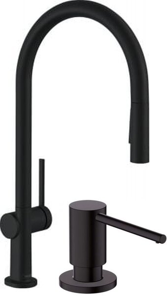 Set baterie bucătărie Hansgrohe Talis M54 72801670, dozator de lichid Hansgrohe A41 40438670