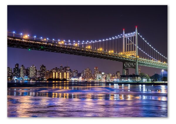 Tablou pe pe sticlă Podul în New York City