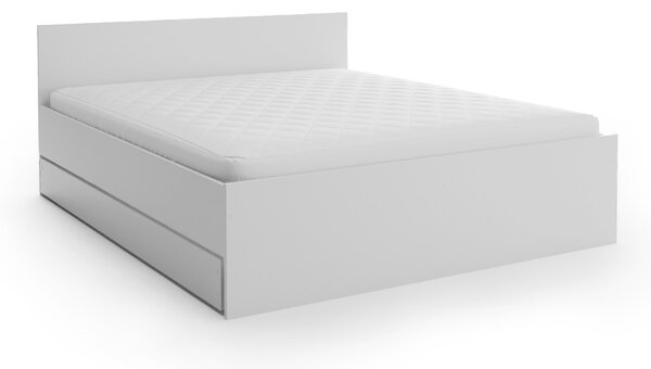 Pat ELISA 120 x 200 cm, alb Saltele: Fara saltea, Somiera pat: Fara somiera