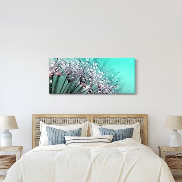 Tablou - planta cu rouă (120x50 cm)