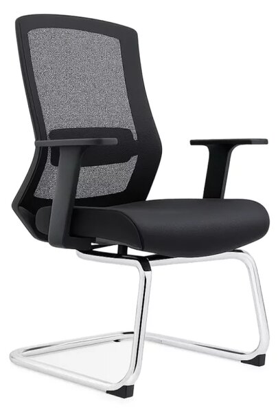 Scaun de birou ergonomic Evania Pro cu spatar din material textil si cadru metalic - W580*D640*H1010 mm