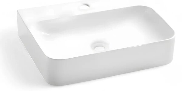 Lavoar Suspendat Sau Pe Blat Pert 60.5x47cm, Alb, Portelan
