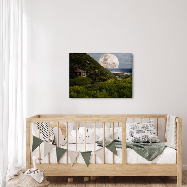 Tablou - peisaj cu luna (70x50 cm)