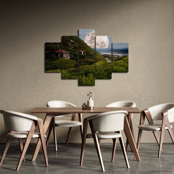 Tablou - peisaj cu luna (150x105 cm)