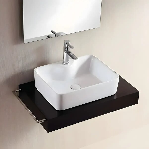 Lavoar Baie Pe Blat Dalas 49x38cm, Alb, Portelan