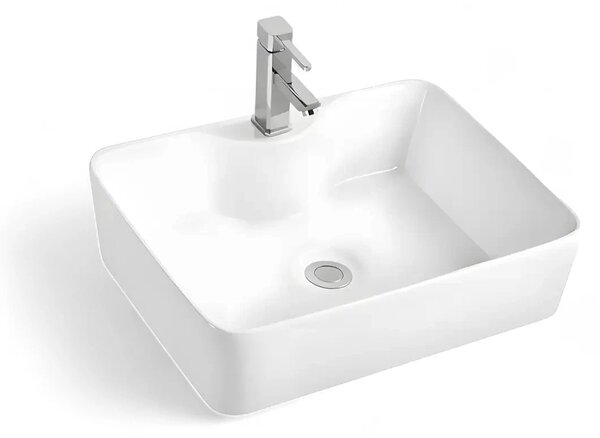Lavoar Baie Pe Blat Dalas 49x38cm, Alb, Portelan