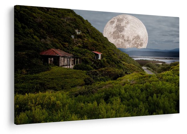 Tablou - peisaj cu luna (90x60 cm)