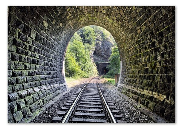 Tablou sticlă tunel feroviar