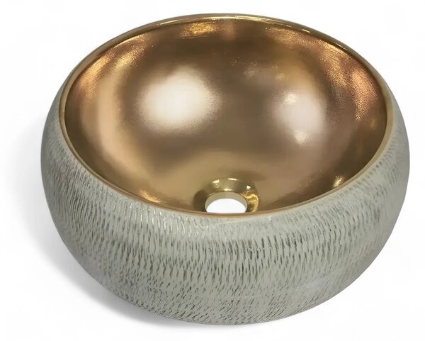 Lavoar Baie Malaga R41cm, Bronz, Ceramica