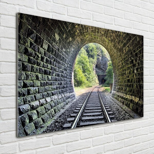 Tablou sticlă tunel feroviar