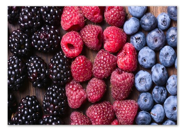 Fotografie imprimată pe sticlă fructe de padure