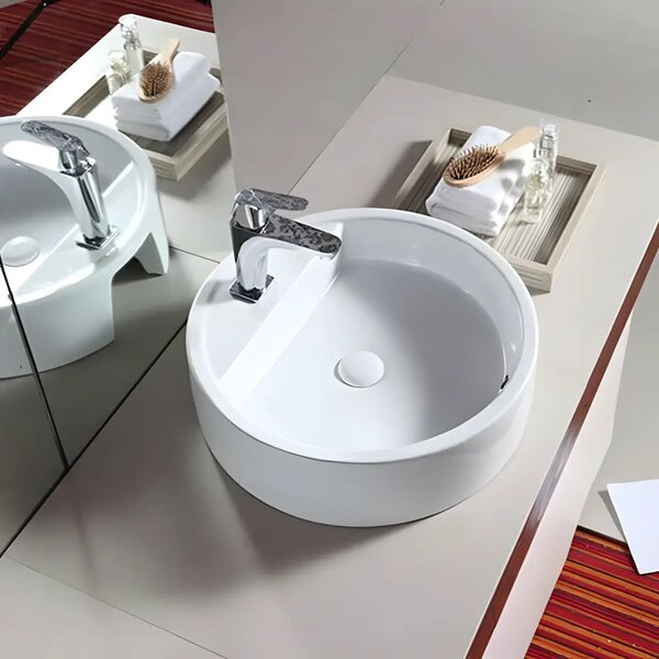 Lavoar Baie Pe Blat Oslo R49cm, Alb, Portelan