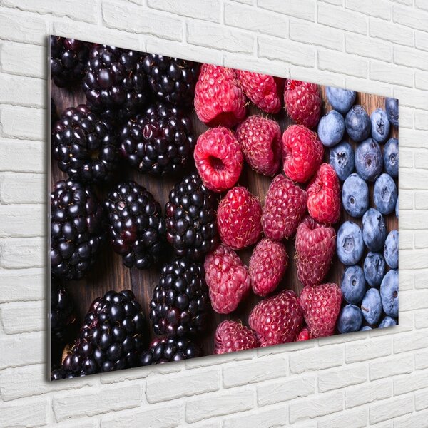 Fotografie imprimată pe sticlă fructe de padure