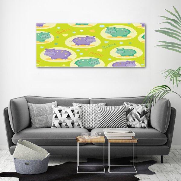 Tablou pe pânză canvas hipopotamii