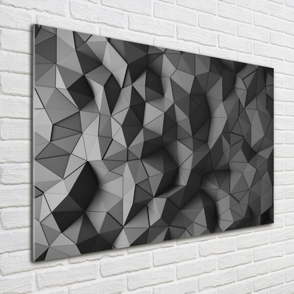 Tablou pe pe sticlă abstract 3D