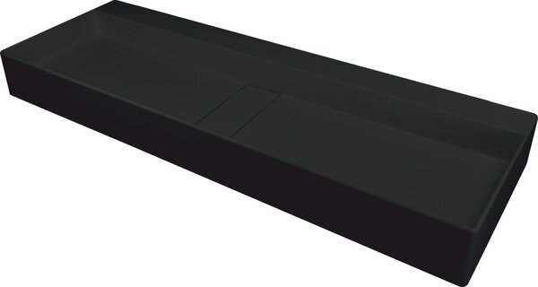 Deante Blur lavoar 100x40 cm dreptunghiular de blat negru mat CQB_NU1S