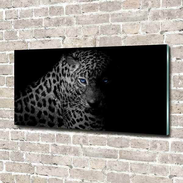 Fotografie imprimată pe sticlă leopard