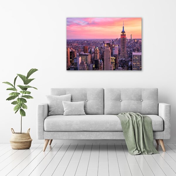 Tablou Printat Pe Sticlă New York West