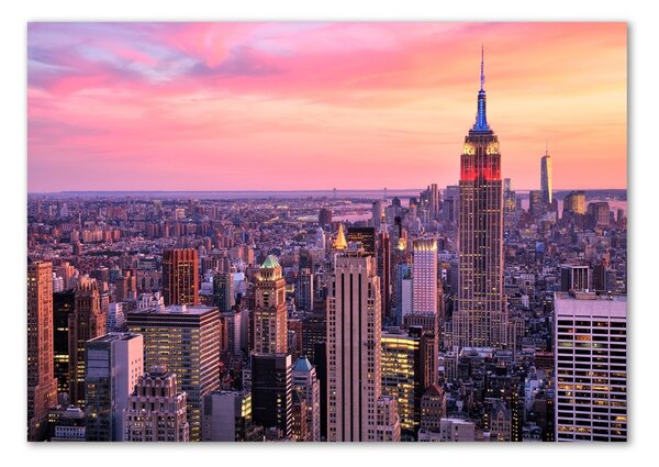 Tablou Printat Pe Sticlă New York West