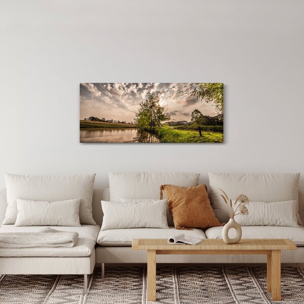 Tablou naturii cu raze de soae (120x50 cm)