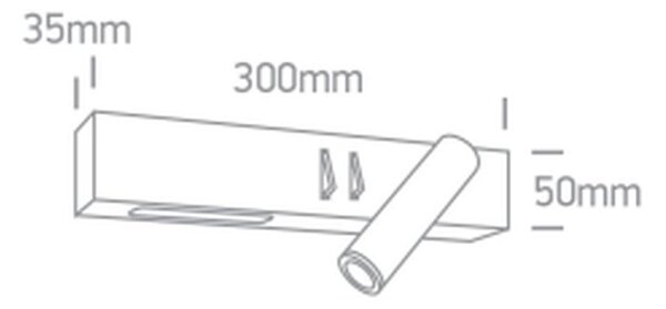 One Light Agnes lampă de perete 2x W alb 65146A/W/W
