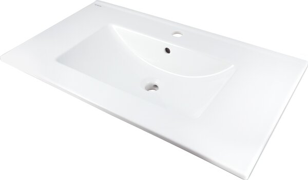 Deante Tubo, lavoar ceramic subtop 815x470x160 cm, alb lucios, DEA-CTU_6U8W