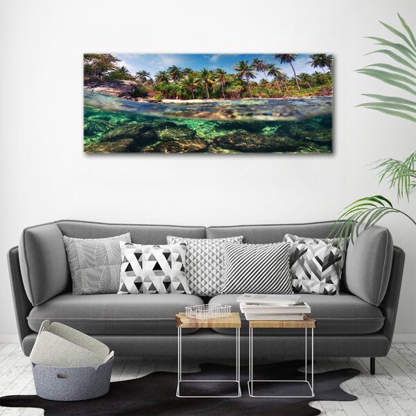 Print pe canvas plaja tropicala