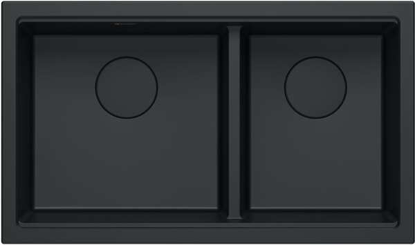 Quadron Logan chiuveta graniteq 76x45 cm negru HQL7645U7BLMU