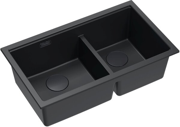 Quadron Logan chiuveta graniteq 76x45 cm negru HQL7645U7BLMU