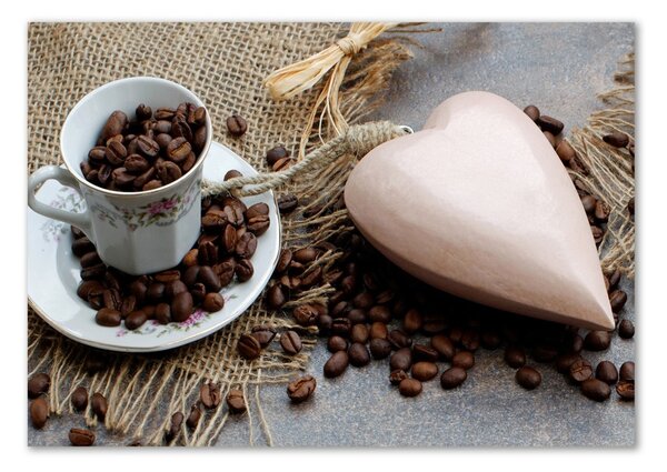 Fotografie imprimată pe sticlă Cafea cu lapte
