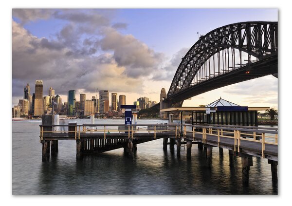 Tablou Printat Pe Sticlă Podul din Sydney