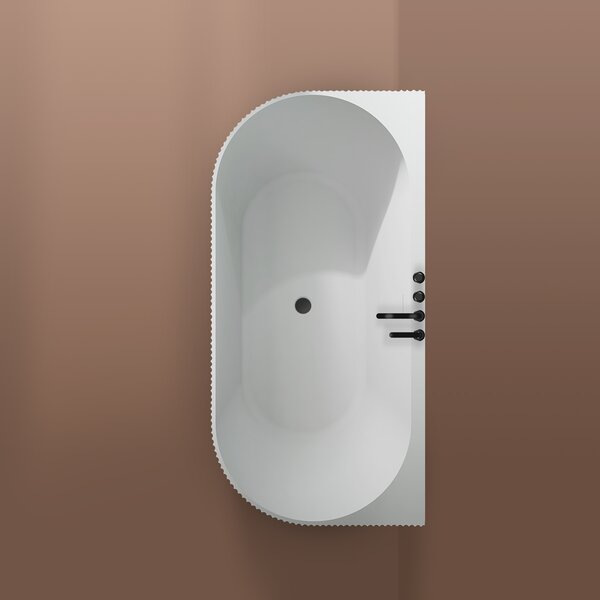 Oltens Hamnes cadă de perete 170x80 cm dreptunghiulară alb 12026000