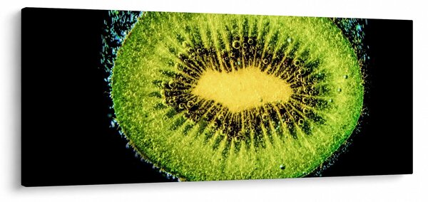Tablou - detailu cu kiwi în apă (120x50 cm)